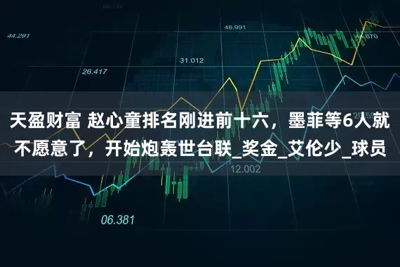 天盈财富 赵心童排名刚进前十六，墨菲等6人就不愿意了，开始炮轰世台联_奖金_艾伦少_球员